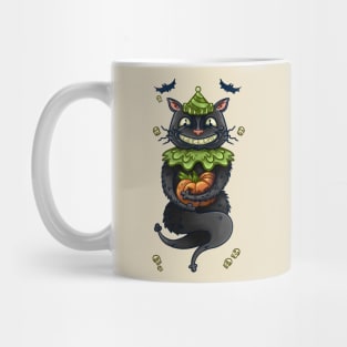 Halloween Cat in Hat Mug